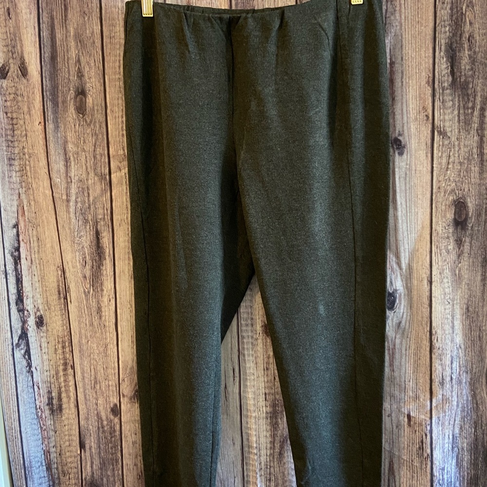 J Jill Size 1X Dark Gray Ponte Leggings